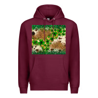 Burgundy St. Patrick's Day shamrock tumbler St. Patricks Premium Hoodie - Neo Western