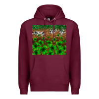 Burgundy St. Patrick's Day leopard cowhide tumbler Premium Hoodie - Neo Western