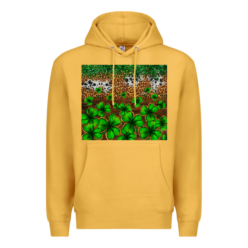 St. Patrick's Day Leopard Cowhide Tumbler Premium Hoodie by Neo Western | Teevron