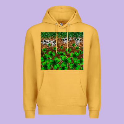 St. Patrick's Day Leopard Cowhide Tumbler Premium Hoodie Designed By Neo Western