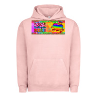 Pigment Salmon love is all you need  mug 15 oz Urban Hoodie - HRA Design Shop
