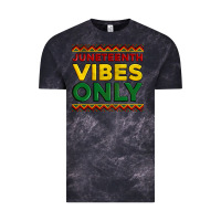 Cloud Black juneteenth vibes only Vintage Tee - Artiststas