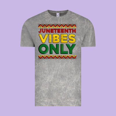 Juneteenth Vibes Only Vintage Tee Designed By Artiststas