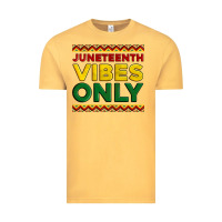Vintage Mustard juneteenth vibes only Vintage Tee - Artiststas