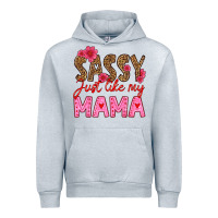 Heather Grey sassy just like my mama Urban Hoodie - HRA Design Shop