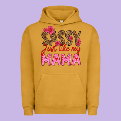 Sassy Just Like My Mama Urban Hoodie Designed By Hra Design Shop