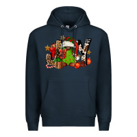 Navy joy afro gnomes Premium Hoodie - FaDigitalArtStudio