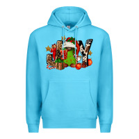 Ocean Blue joy afro gnomes Premium Hoodie - FaDigitalArtStudio