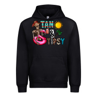 Black Tan Tipsy Urban Hoodie - CowhideDigitalArt