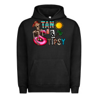 Pigment Black Tan Tipsy Urban Hoodie - CowhideDigitalArt
