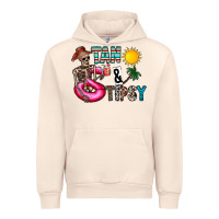 Sandshell Tan Tipsy Urban Hoodie - CowhideDigitalArt