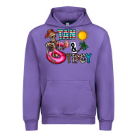 Tulip Tan Tipsy Urban Hoodie - CowhideDigitalArt