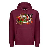 Burgundy joy gnomes Premium Hoodie - FaDigitalArtStudio