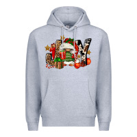 Heather Grey joy gnomes Premium Hoodie - FaDigitalArtStudio