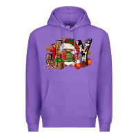 Purple joy gnomes Premium Hoodie - FaDigitalArtStudio