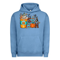 Pigment Pebble Blue tis the sea son Urban Hoodie - CowhideDigitalArt