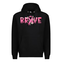 Black brave with ribbon Premium Hoodie - HRA Design Shop