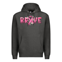 Charcoal Heather brave with ribbon Premium Hoodie - HRA Design Shop