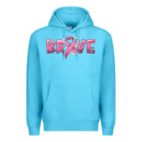 Ocean Blue brave with ribbon Premium Hoodie - HRA Design Shop
