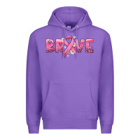 Purple brave with ribbon Premium Hoodie - HRA Design Shop