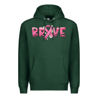 Sports Green brave with ribbon Premium Hoodie - HRA Design Shop