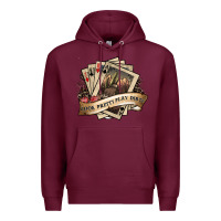 Burgundy look pretty play dirty Premium Hoodie - SublimationCraftShop