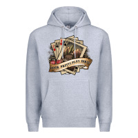 Heather Grey look pretty play dirty Premium Hoodie - SublimationCraftShop