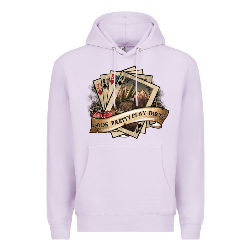 Look Pretty Play Dirty Premium Hoodie by SublimationCraftShop | Teevron