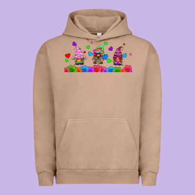 Lgbtq Gnome  Libbey Glass Urban Hoodie Designed By Hra Design Shop
