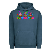 Pigment Midnight Navy lgbtq gnome  libbey glass Urban Hoodie - HRA Design Shop