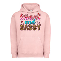 Pigment Salmon sweet and sassy Urban Hoodie - HRA Design Shop