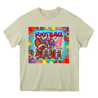 Mossy Football Mama Heavy Core Tee - CowhideDigitalArt