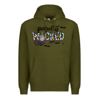 Army Green Perfectly Wicked Premium Hoodie - CowhideDigitalArt