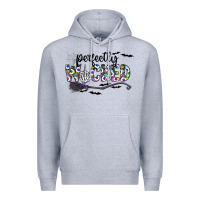 Heather Grey Perfectly Wicked Premium Hoodie - CowhideDigitalArt