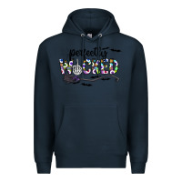 Navy Perfectly Wicked Premium Hoodie - CowhideDigitalArt