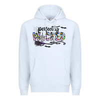 White Perfectly Wicked Premium Hoodie - CowhideDigitalArt