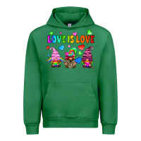 Emerald lgbtq love is love gnomes Urban Hoodie - HRA Design Shop