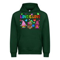 Forest Green lgbtq love is love gnomes Urban Hoodie - HRA Design Shop