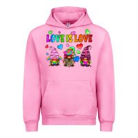 Fuchsia Pink lgbtq love is love gnomes Urban Hoodie - HRA Design Shop