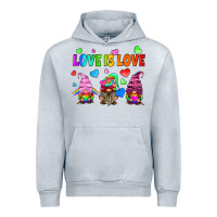 Heather Grey lgbtq love is love gnomes Urban Hoodie - HRA Design Shop