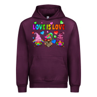 Mauve Wine lgbtq love is love gnomes Urban Hoodie - HRA Design Shop