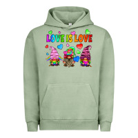 Pigment Oil Green lgbtq love is love gnomes Urban Hoodie - HRA Design Shop