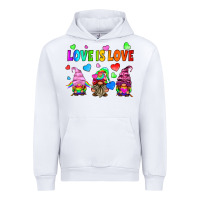 White lgbtq love is love gnomes Urban Hoodie - HRA Design Shop
