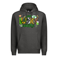 Charcoal Heather st patricks day one lucky nurse Premium Hoodie - Neo Western
