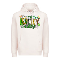 Pale Pink st patricks day one lucky nurse Premium Hoodie - Neo Western