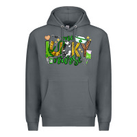Rock st patricks day one lucky nurse Premium Hoodie - Neo Western
