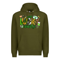 Army Green st patricks day one lucky nurse Premium Hoodie - Neo Western
