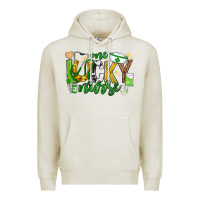 Oatmeal Heather st patricks day one lucky nurse Premium Hoodie - Neo Western