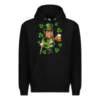 Black st patricks elf Premium Hoodie - Neo Western
