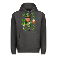 Charcoal Heather st patricks elf Premium Hoodie - Neo Western